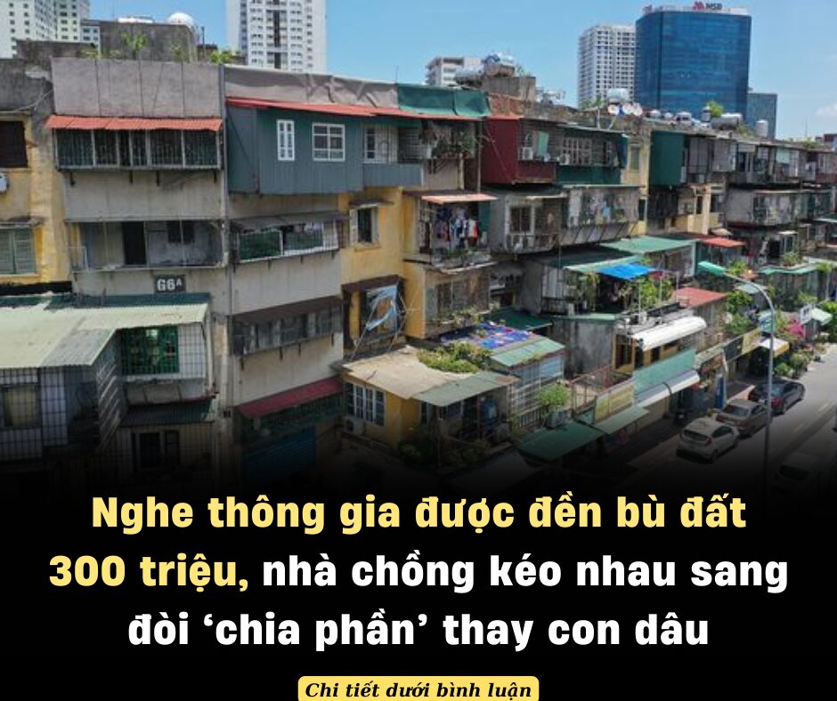 Nghe thông gia được đền bù đất 300 triệu, nhà chồng em kéo nhau sang đòi ‘chia phần’ thay con dâu