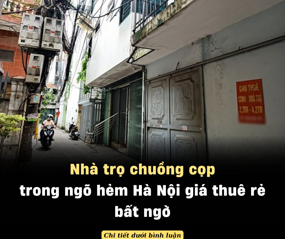 Nhà trọ chuồng cọp trong ngõ hẻm Hà Nội giá thuê rẻ bất ngờ