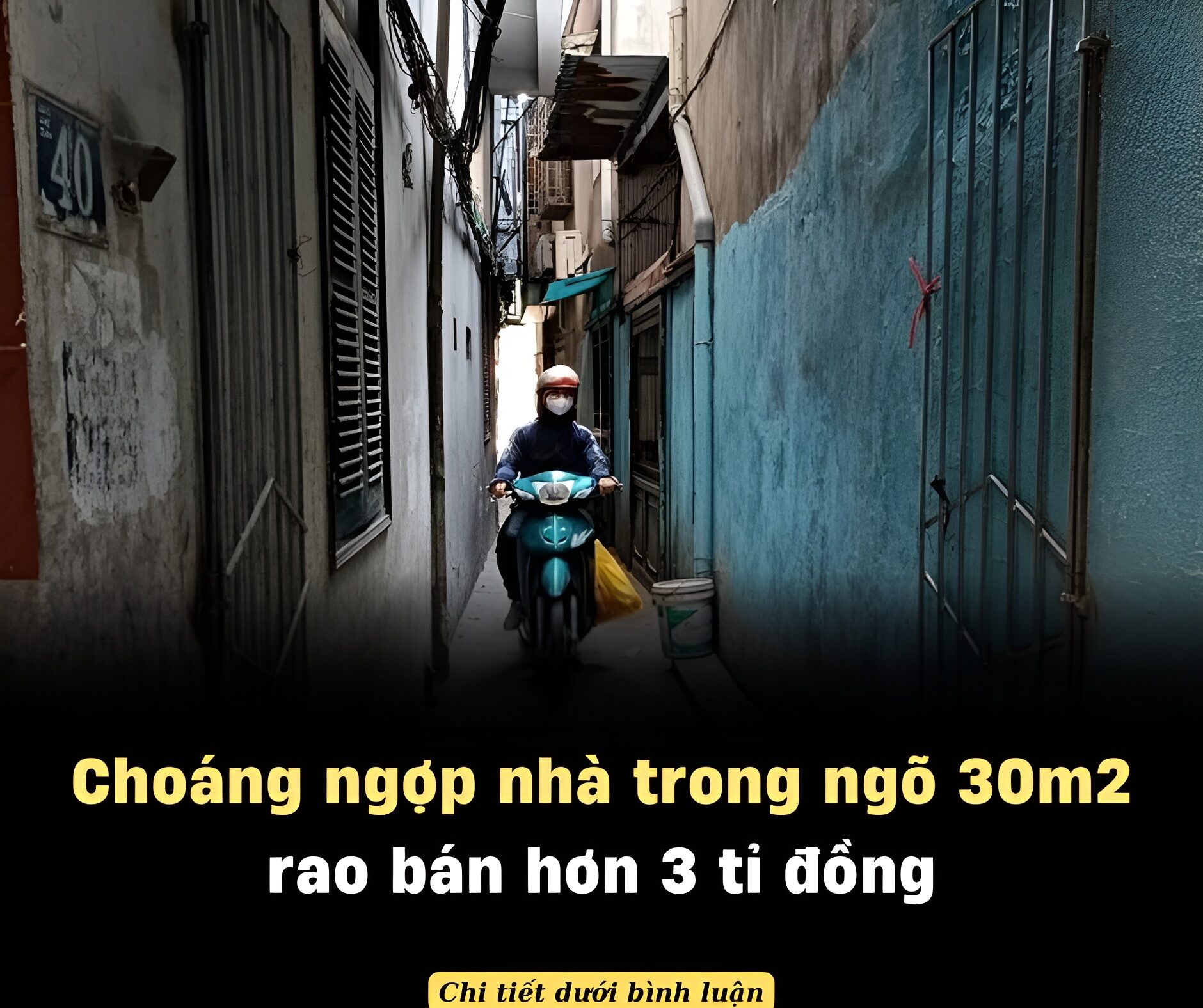 Choáng ngợp nhà trong ngõ 30m2 rao bán hơn 3 tỉ đồng ở Hà Nội