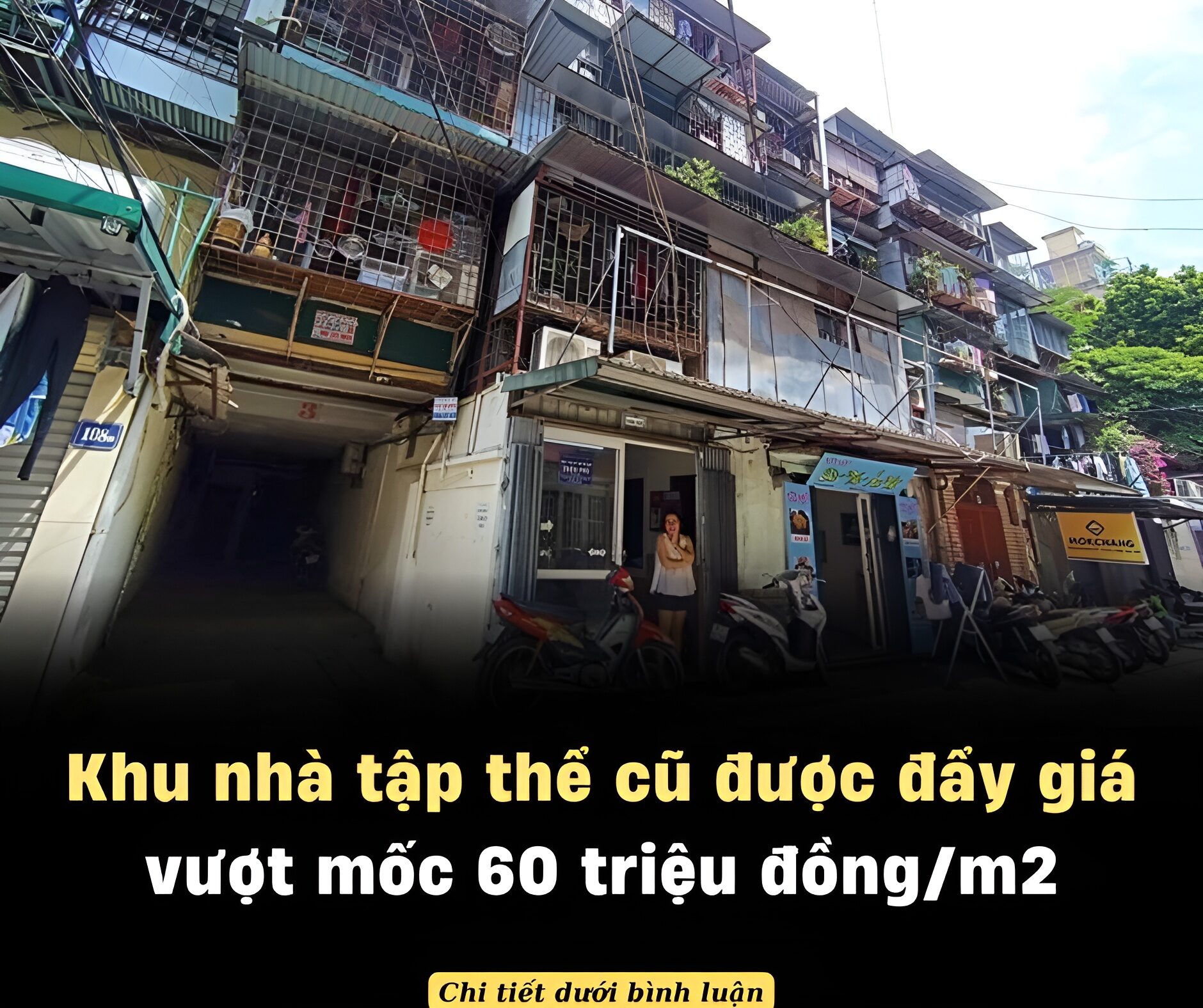 Khu nhà tập thể cũ ở Hà Nội được đẩy giá vượt mốc 60 triệu đồng/m2