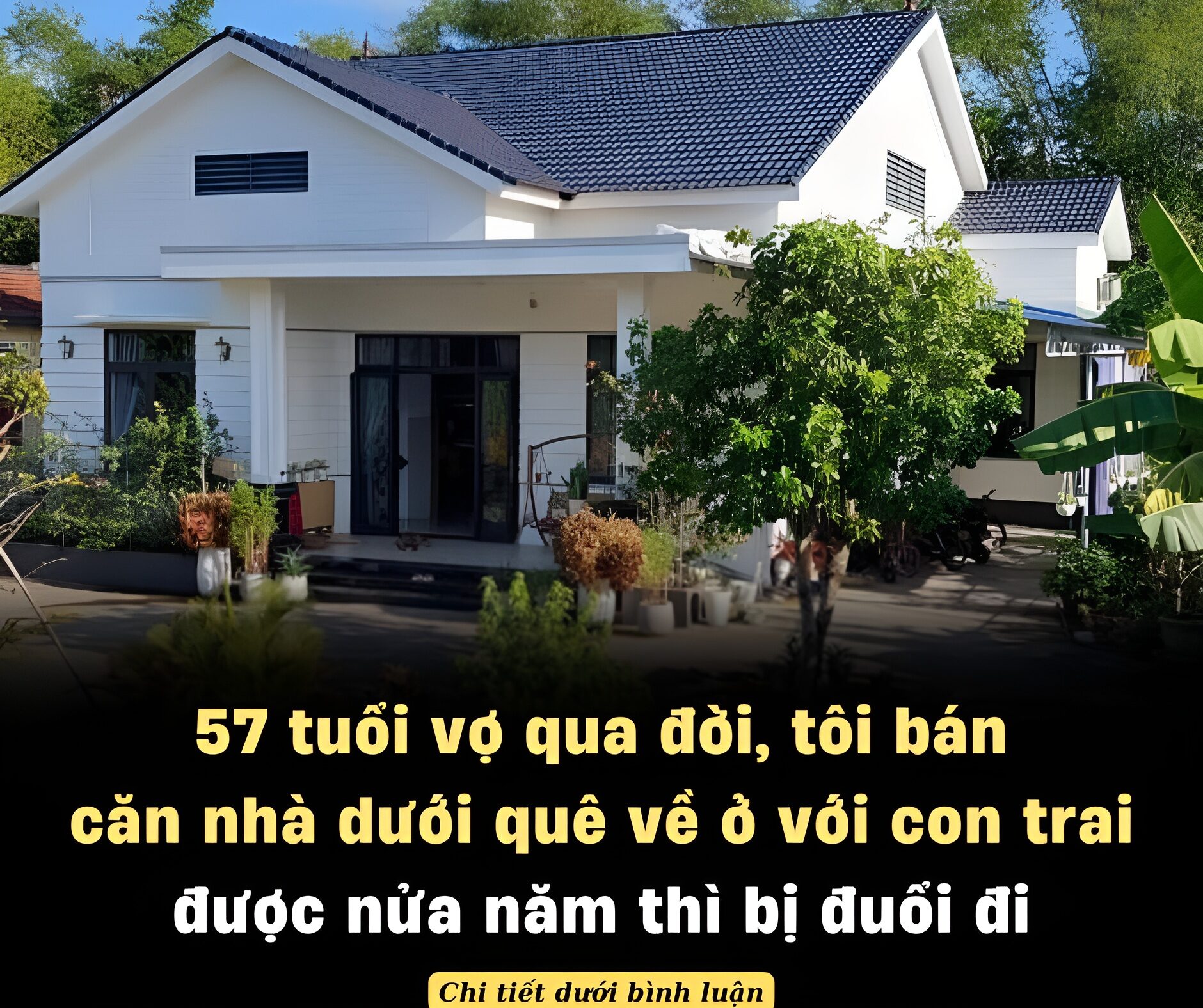 57 tuổi vợ qua đời, tôi bán căn nhà dưới quê về ở với con trai được nửa năm thì bị đuổi đi, biết được nguyên nhân thật sự, tôi oà khóc