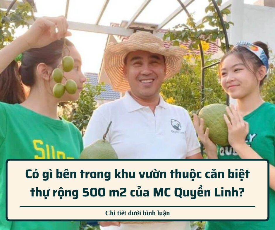 Có gì bên trong khu vườn thuộc căn biệt thự rộng 500 m2 của MC Quyền Linh?